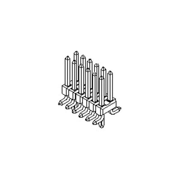 Molex Board Connector, 26 Contact(S), 2 Row(S), Male, Straight, 0.1 Inch Pitch, Surface Mount Terminal, 15911262 - main